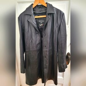 Sergio Benini Men's XS Leather Trench